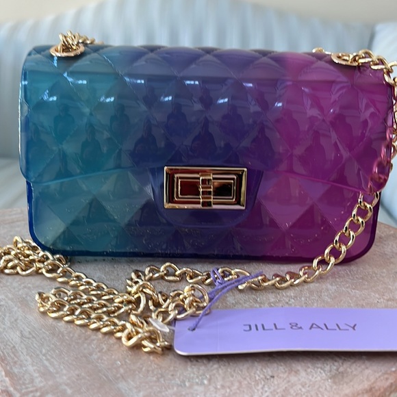 Jill & Ally Ombré Jelly Convertible Clutch/Crossbody - New with Tags - Picture 1 of 16